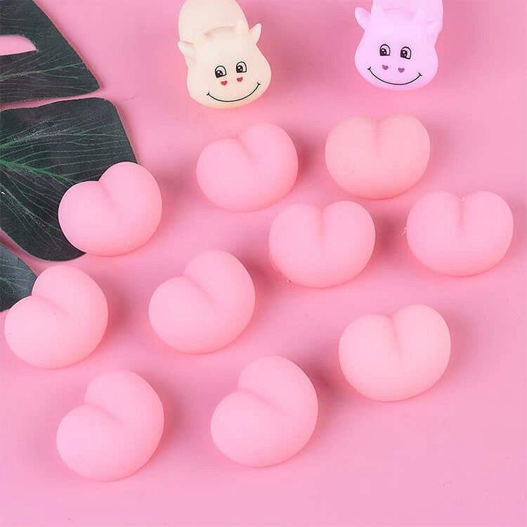 DIY用 100個セット おしり キャラクター ぷにぷに 肉球 おしりスクイーズ 猫爪 3D立体 おしりシール スクイーズ 手帳 DIY 可愛い もちもち シールに貼る ぷっくり ぷくぷく シール帳 交換 ボンボン スマホケース シール手帳 cocolon-shop-10005994 Cocolon 楽天市場店 サンプル画像2