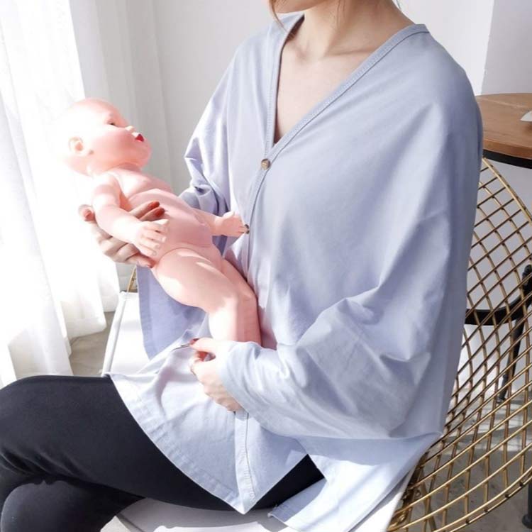 授乳ケープ 授乳カバー 360度見えない 授乳服 コットン 出産祝い ポンチョタイプ ...