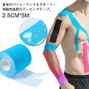 テーピング 2.5CM*5M 汗に強い 伸縮性 防水 通気性 剥がれにくい スポーツ 運動 ランニング テニス サッカー 筋トレ 怪我予防 テーピングテープ 手首用 足首用 関節 肩・腰・肘・膝 送料無料(4)