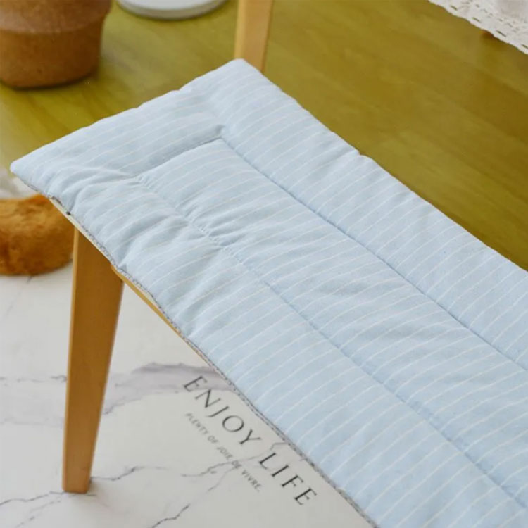 長座布団 ベンチ用 ベンチシートクッション 椅子クッション 玄関ベンチ 椅子用 長方形 お尻が痛くない チェアパッド ソファパッド シートクッション おしゃれ 着脱式 長方形 滑り止め 変形しにくい ストラップ付き 折り畳み ダイニングベンチ オールシーズン 送料無料 [2]