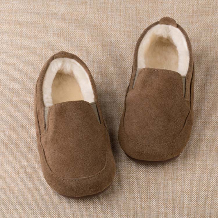 子供靴 キッズ モカシン ボア ファー おしゃれ もこもこ あったか カジュアルシュ...