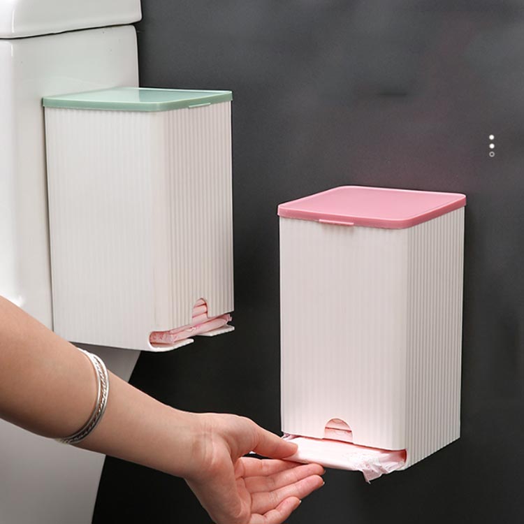 Cocolon 楽天市場店の壁掛け収納 トイレ 2個セット 収納 サニタリー収納 生理用ナプキン収納 生理用品 サニタリー 防塵 収納ボックス 収納ケース 収納 約25枚収納可能 小物入れ 壁面収納 省スペース 便利グッズ コンパクト 取付簡単｜アングル2