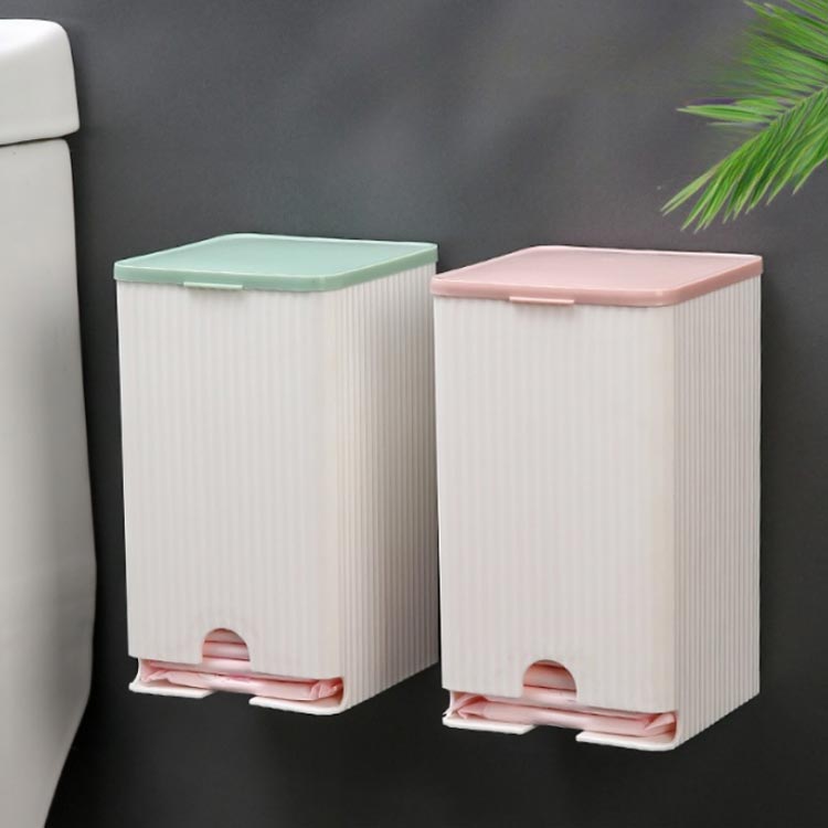 Cocolon 楽天市場店の壁掛け収納 トイレ 2個セット 収納 サニタリー収納 生理用ナプキン収納 生理用品 サニタリー 防塵 収納ボックス 収納ケース 収納 約25枚収納可能 小物入れ 壁面収納 省スペース 便利グッズ コンパクト 取付簡単｜アングル3