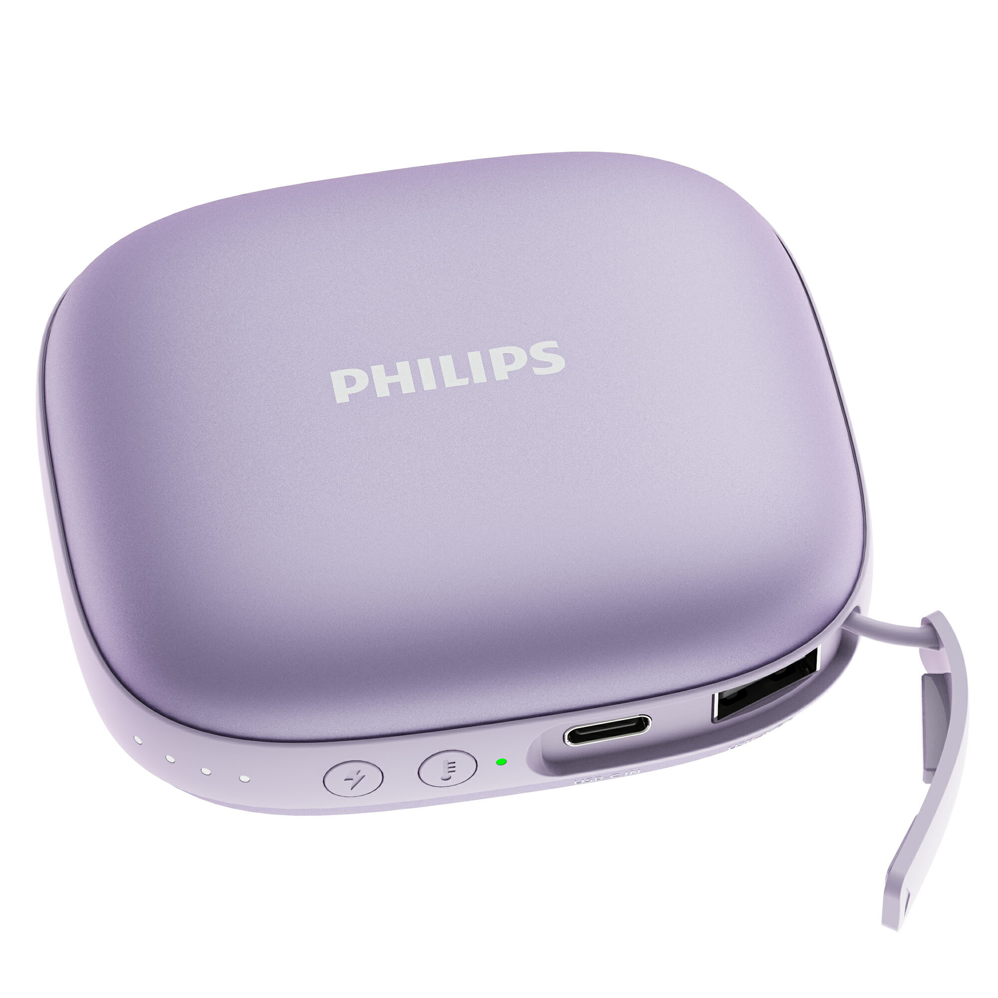 PHILIPS モバイルバッテリー 【LINE追加で5%OFFクーポン】充電式カイロ 超軽量 2段階温度調整 4時間連続加熱 電子カイロ 2-in-1 モバイルバッテリー 5,200 mAh 電気ハンドウォーマー USB Philips フィリップス JH