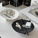 2colors マットカラー 脚付き ラウンド アクセサリー トレイ ブラック ホワイト 収納 小物置き おしゃれ 韓国インテリア 韓国雑貨 北欧インテリア 撮...