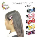 ミニ ヘアクリップ リボン ミニリボン プチリボン 小さい ヘアピン ミニクリップ りぼん 縮緬 和風 和柄 ヘアアクセ 前髪 簡単 ヘアアクセサリー ヘアアレンジ 髪飾り 髪留め 浴衣 着物 七五三 プレゼント ギフト クリスマス おしゃれ かわいい 大人 子供 キッズ 日本製
