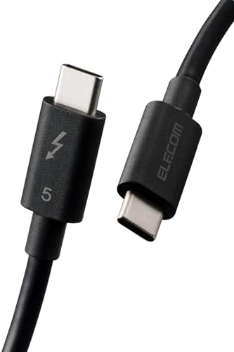 乐天商城 - エレコム USB-C Thunderbolt 5 ケーブル 1m 240W 高速データ転送 USB PD対応 8K/60Hz 最大120Gbps
