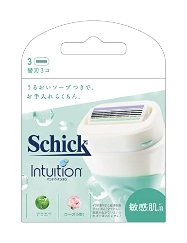 シック Schick イントゥイション 敏感肌用 替刃(3コ入)カミソリ 女性