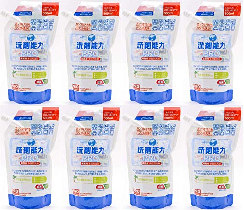 まとめ買い洗剤能力 プロ 業務用キッチン用洗剤 詰替用 500ml ×8個