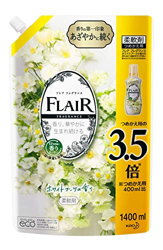 大容量フレアフレグランス 柔軟剤 ホワイト&ブーケ 詰め替え 大容量 1400ml
