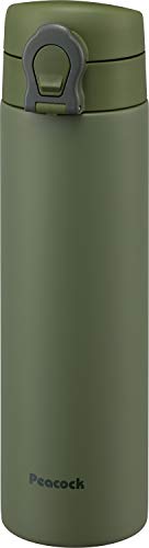 ピーコック 水筒 マグボトル カーキ 0.5L ステンレスボトル マグタイプ AKF-50 K