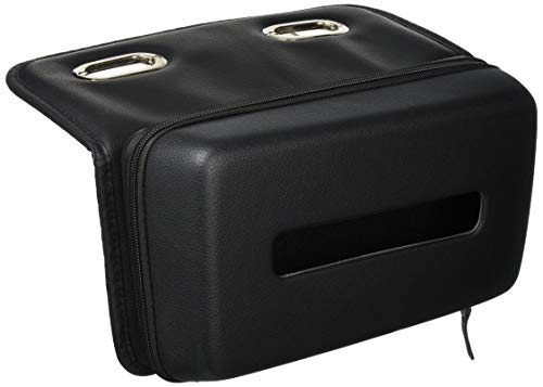 星光産業 車内用品 EXEA(エクセア) フェイクレザー ティッシュケース セミハードティッシュケース 長方形 ブラック EH-179