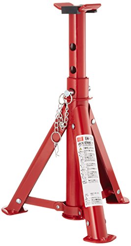 エマーソン(Emerson) 車用(乗用車) ジャッキスタンド 3t 折りたたみ式 1個入り EM-124 高さ5段階調整 ..