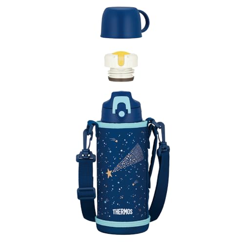 ネイビーブルー/800 ml/FJJ-802WF NB・Color:ネイビーブルーSize:800 ml・パッケージ個数:1・2ウェイボトルが食洗機対応にリニューアル・本体サイズ(約):幅8.5×奥行き10×高さ24cm、本体重量(約):400g、容量:中せん使用時:0.8L/キャップユニット使用時:0.83L・生産国:マレーシア・保温効力：（中せん使用時）72℃以上（6時間）/ 保冷効力：（キャップユニット使用時）9℃以下（6時間）・素材:内びん：ステンレス鋼 / 胴部：ステンレス鋼（アクリル樹脂塗装）/ コップ・中せん・フタ・キャップ本体：ポリプロピレン / フタパッキン（中せん・キャップユニット）・せんパッキン・シールパッキン：シリコーンゴム / ポーチ外生地・内生地：ポリエステル / クッション：発泡ポリエチレン●食洗機対応(全パーツOK) ●ポーチ洗濯機OK ●コップを開けやすいすべり止め付き ●丈夫なソコ ●お名前スペース付き