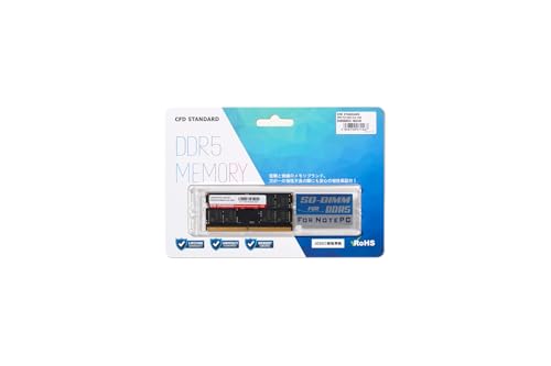 CFD販売 ノートPC用メモリ DDR5-5600 16GB×1枚 (16GB) 相性 262pin シー・エフ・デー販売 CFD Standa