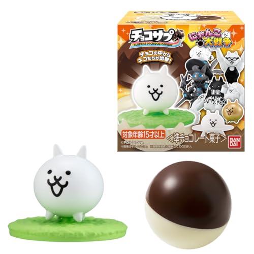 乐天商城 - バンダイ(BANDAI) 再販チョコサプ にゃんこ大戦争 準チョコレート菓子 食玩 BOX販売/10個セット