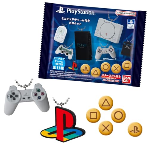 樂天商城 - PlayStation ? / ミニチュアチャーム付きビスケット 10個 BOX 食玩