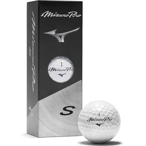 MIZUNO(ミズノ) ゴルフ ボール ミズノプロ S ホワイト スリーブ 5NJBT835