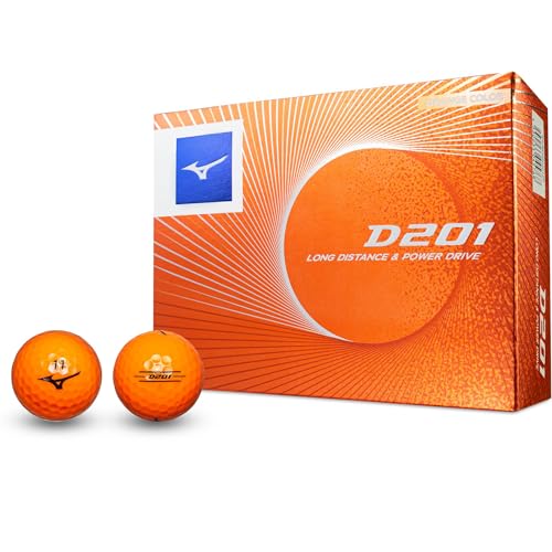 MIZUNO(ミズノ) ゴルフボール D201 オレンジ ダース 5NJBD220