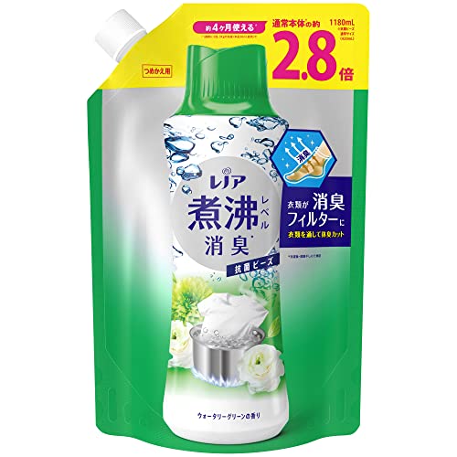 レノア 超消臭 煮沸レベル消臭 抗菌ビーズ ウォータリーグリーン 詰め替え 1180mL