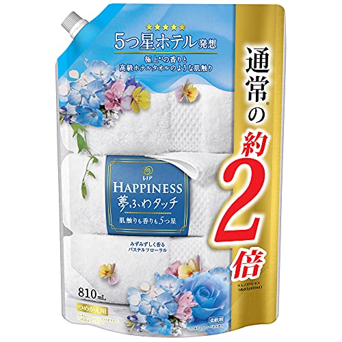 レノア ハピネス 夢ふわタッチ 柔軟剤 パステルフローラル 詰め替え 810 mL