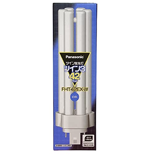 パナソニック コンパクト形蛍光灯 42W 3波長形白色 ツイン蛍光灯 ツイン3(6本束状ブリッジ) FHT42EX-W