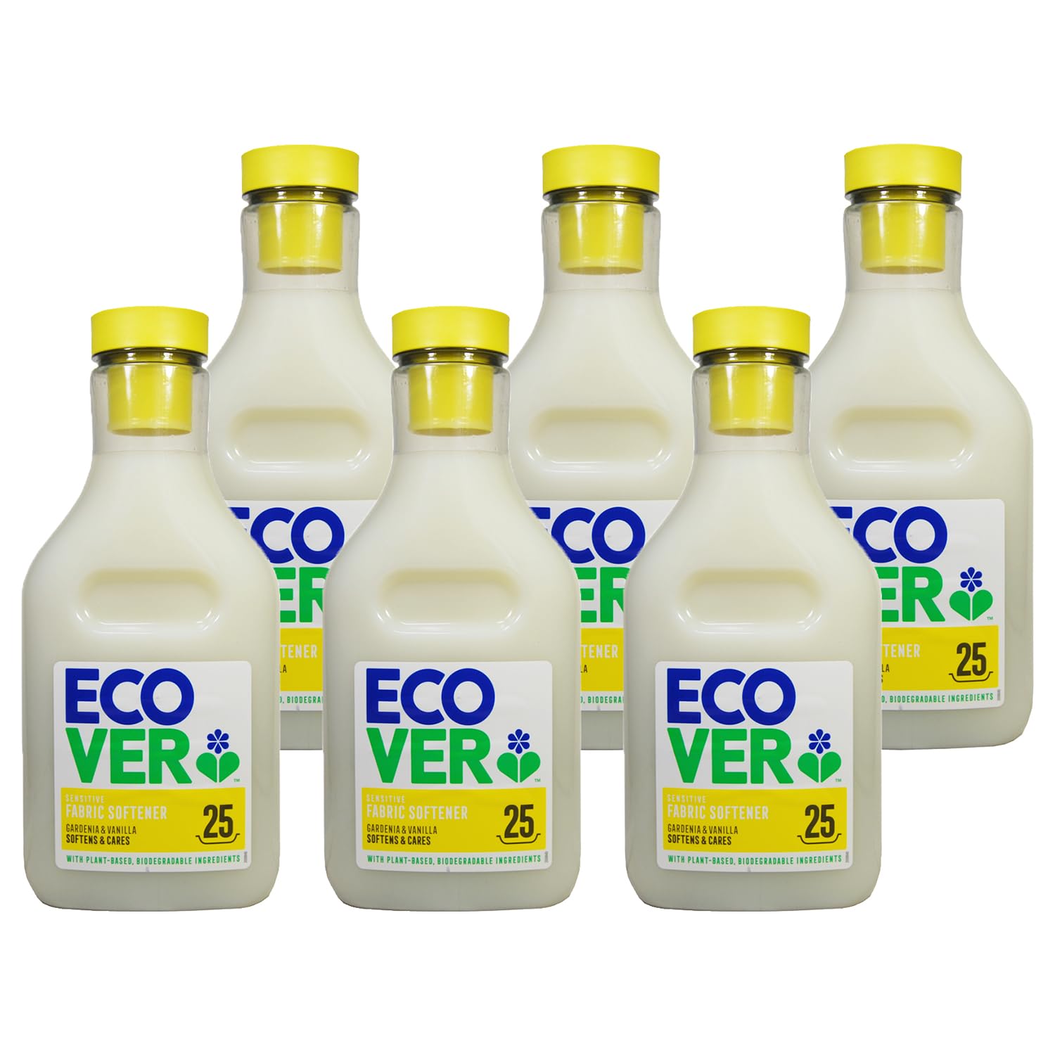 まとめ買いECOVER(エコベール) エコベール 柔軟剤 本体 ガーデニア&バニラの香り 750ml×6個 ecover ファブリックソフナー