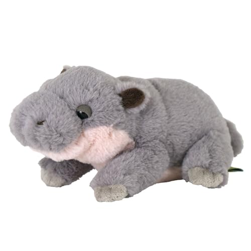 乐天商城 - サンレモン フラッフィーズ S コビトカバ 12×21×16cm ぬいぐるみ アニマル かわいい 動物園 かば P-1423