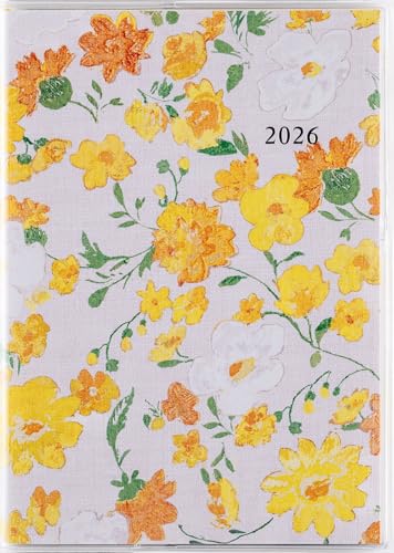 281 ラフィーネ1 手帳 高橋書店 2026年版 花柄 マンスリー A6判