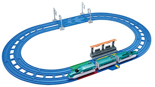 乐天商城 - タカラトミー(TAKARA TOMY) プラレール レーンがクロス E5系新幹線 はやぶさベーシックセットW290×H230×D125mm
