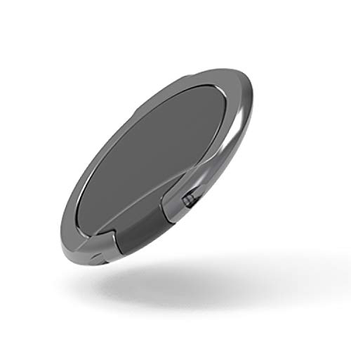 乐天商城 - エレコム スマホ リング ホールドリング [ポケットの出し入れなどでも邪魔にならない極薄設計] スタンド機能 落下防止 ブラック P-STRSL