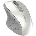 バッファロー 5ボタン Bluetooth 5.0 Blue LED マウス ホワイト 戻る/進むボタン搭載 省電力 BSMBB305WH