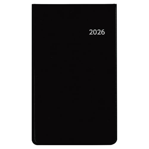 ダイゴー 手帳 2026 スケジュール帳 アポイント マンスリー ホリゾンタル ブラック E8302 2025年 12月始まり