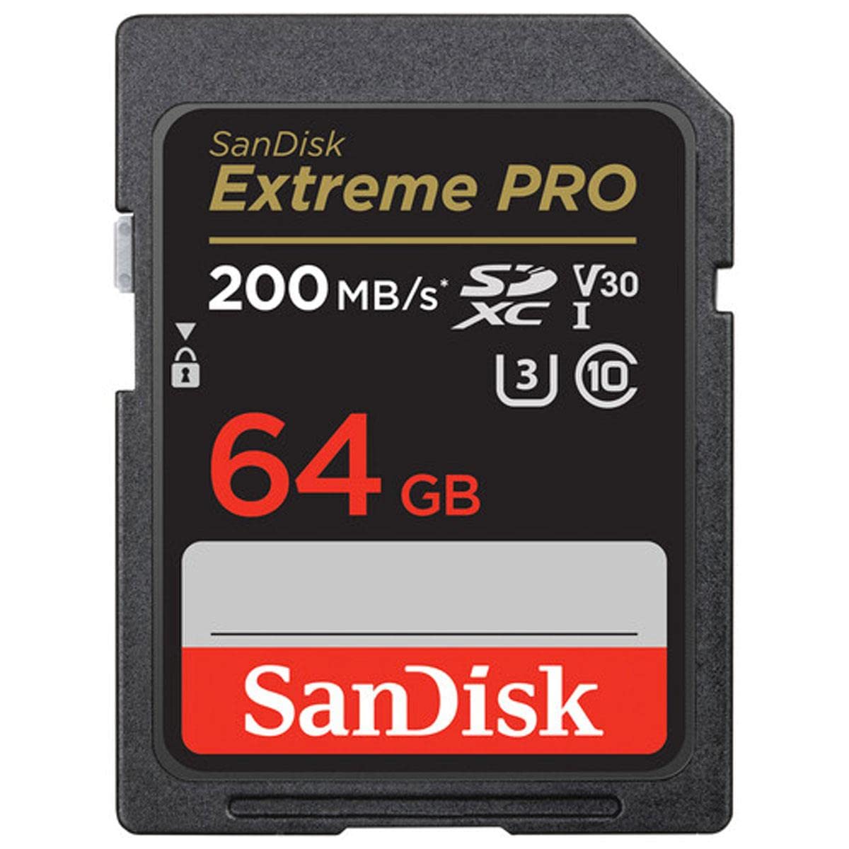 SanDisk Extreme PRO 64GB UHS-I U3 SDXCメモリーカード
