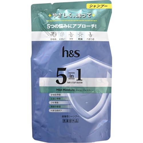 P&G h&s 5IN1 Mモイスチャー シャンプー 詰替 290g