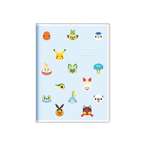 サンスター文具(Sun-Star Stationery) ポケットモンスター ポケモン グッズ キャラクター手帳 2026年 月間A6 フェイス
