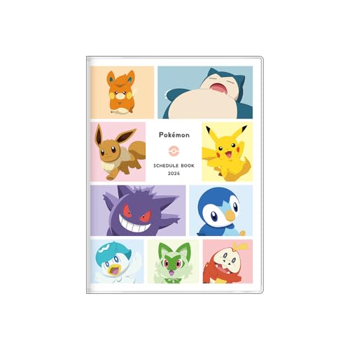 サンスター文具(Sun-Star Stationery) ポケットモンスター ポケモン グッズ キャラクター手帳 2026年 月間A6 集合 S