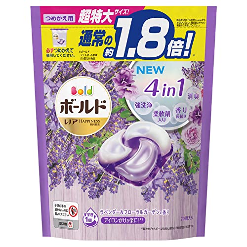ボールド ジェルボール4D ラベンダー&フローラルガーデン 詰替え 超特大 20個