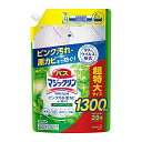 花王 バスマジックリン 泡立ちスプレー スーパークリーン グリーンハーブ つめかえ大容量 (1300mL) 詰め替え用 浴室用洗剤