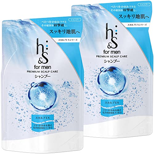 h&s for men まとめ買いスカルプEX シャンプー 詰替え用 300ml×2個