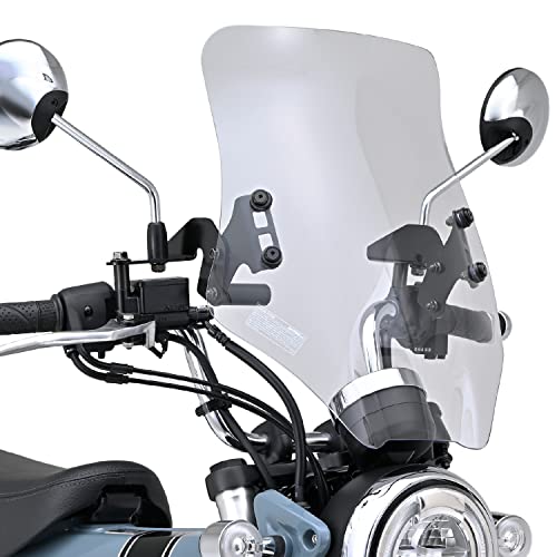 デイトナ(Daytona) バイク用 スクリーン クランプバー付き ダックス125(23)専用 ウインドシールド RSシリーズ ロング クリアー