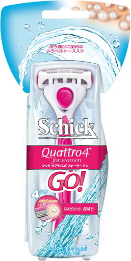 シック Schick クアトロ4 フォーウーマン ホルダー GO (替刃1コ付) 女性用 カミソリ 替刃(1コは本体に装着済み) シック Schick クアトロ4 フォーウーマン ホルダー GO (替刃1コ付) 女性用 カミソリ 替刃(1コは本体に装着済み)