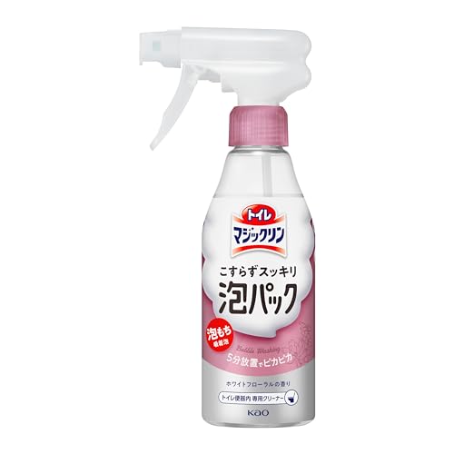 Rakuten - マジックリン トイレ こすらずスッキリ泡パック 泡持ちバツグン吸着泡 5分放置でトイレピカピカに ホワイトフローラルの香り 本体 300ml