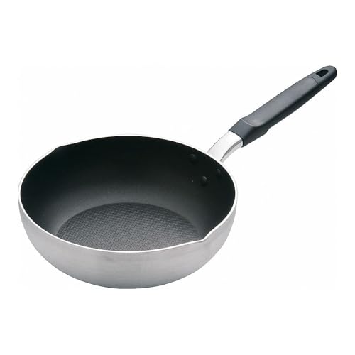 Rakuten - 遠藤商事 業務用 ドリス いため鍋 24cm 内面フッ素樹脂加工 IH対応 本体アルミニウム 取っ手フェノール樹脂 ADLM301