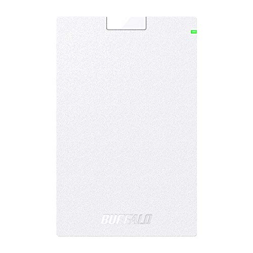 バッファロー BUFFALO USB3.2(Gen1)対応ポータブルHDD Type-Cケーブル付 1TB ホワイト HD-PGAC1U3-WA