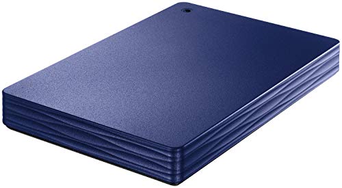 I-O DATA USB 3.1 Gen 1/2.0対応 ポータブルハードディスク 「カクうす Lite」 ミレニアム群青 1TB HDPH-U
