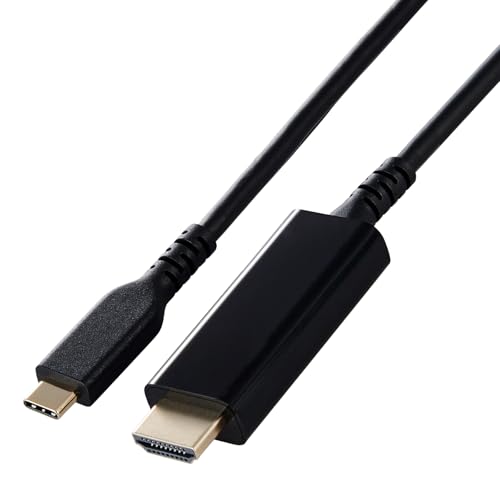 Rakuten - エレコム エレコム usb c - HDMI 変換ケーブル 1m 4K/60Hz 高耐久 マルチディスプレイ ミラーリング iPhone/Goo