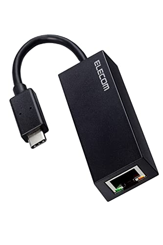 エレコム 有線LANアダプター USB-C 1Gbps ギガビットイーサネット USB3.2(Gen1) Windows Mac 対応 ブラック
