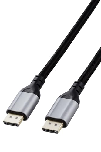 ブラック/2m/ECCAC-DP1420BK・パッケージ個数:1・DisplayPort(TM)ポート搭載のパソコンとディスプレイなどを接続し、映像信号と音声信号を伝送できるDisplayPortケーブルです。・DisplayPort規格Ver1.4に準拠するDisplayPortメッシュケーブルです。・1本のケーブルで、非圧縮デジタルハイビジョン映像信号とマルチチャンネルデジタル音声(サラウンド)信号の伝送、制御信号の双方向通信が可能です。・最大32.4Gbpsの高速伝送が可能で、超高解像度かつ更になめらかな映像出力ができます。・1080p(1920×1080)@240Hzから、最大8K(7680×4320px)/60Hzの映像を伝送可能です。 仕様 コネクター形状:DisplayPort(TM)プラグ 対応機器:DisplayPort(TM)ポート搭載のディスプレイ・プロジェクターなど 規格:DisplayPort(TM)規格Ver1.4準拠(DPCP/HDCP対応) 対応解像度:最大8K(7680×4320px)/60Hz ケーブルタイプ:メッシュタイプ ケーブル長:約2m コネクター含まず ケーブル太さ:約7.3mm コネクタサイズ:幅約21.7mm×奥行約47.5mm×高さ約11.7mm カラー:ブラック パッケージ形態:袋+シール 環境配慮事項:EU RoHS指令適合(10物質)、THINK ECOLOGYマーク 説明 DisplayPort(TM)ポート搭載のパソコンとディスプレイなどを接続し、映像信号と音声信号を伝送できるDisplayPortケーブルです。 DisplayPort規格Ver1.4に準拠するDisplayPortメッシュケーブルです。 1本のケーブルで、非圧縮デジタルハイビジョン映像信号とマルチチャンネルデジタル音声(サラウンド)信号の伝送、制御信号の双方向通信が可能です。 最大32.4Gbpsの高速伝送が可能で、超高解像度かつ更になめらかな映像出力ができます。 1080p(1920×1080)@240Hzから、最大8K(7680×4320px)/60Hzの映像を伝送可能です。 ロック機構がなく抜き挿しがしやすいタイプです。 編組のメッシュ外被を採用し、ケーブルの耐久性を上げています。 パソコン側の1つのDisplyPortポートから、複数のディスプレイへの映像出力ができるマルチストリーム機能に対応しています。 接続可能なディスプレイの台数は、機器の仕様により異なります。 デジタルコンテンツの不正コピーを防止する著作権保護技術であるDPCPやHDCPに対応しています。 明暗差を活かした立体感のある映像を伝送することができるHDRに対応しています。 ビデオインターフェースの圧縮規格であるDSCに対応しています。 下位のバージョンと互換性を有しています。DisplayPort規格Ver1.4に対応していないパソコン・機器でもそのまま接続可能です。 ケーブル本体に触れると、端子接続部に影響しやすく映像が途切れることがございます。 サビなどに強く信号劣化を抑える金メッキピン・金メッキコネクターを採用しています。 外部ノイズの干渉から信号を保護する3重シールドケーブルを採用しています。 EUの「RoHS指令(電気・電子機器に対する特定有害物質の使用制限)」に適合(10物質)した、環境にやさしい製品です。 自社環境認定基準を1つ以上満たし、『THINK ECOLOGY』マークを表示した製品です。 環境保全に取り組み、製品の包装容器におけるプラスチック重量を、社内基準製品より20%以上削減した製品です。 環境保全に取り組み、製品の包装容器が紙・ダンボール・ポリ袋のみで構成されている製品です。 商品に関するお問い合わせ エレコム総合インフォメーションセンター TEL. 0570-084-465 FAX. 0570-050-012 受付時間 / 10:00~19:00 年中無休
