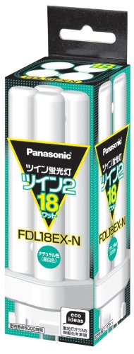 乐天商城 - パナソニック ツイン蛍光灯 18形 ツイン2 パルック色 FDL18EXN